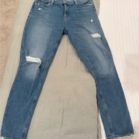 Hudson Jeans Pants - Hudson Jeans Distressed Blue Denim